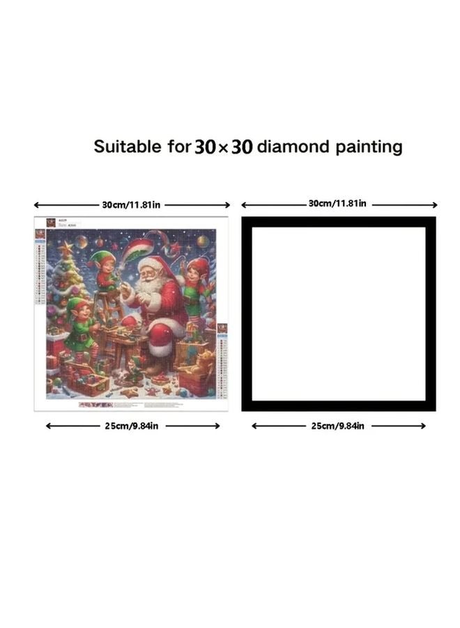 2Pack Vintage Magnetic Diamond Painting Frames 11 81x11 81 Inch Durable Plastic Display - Image 4
